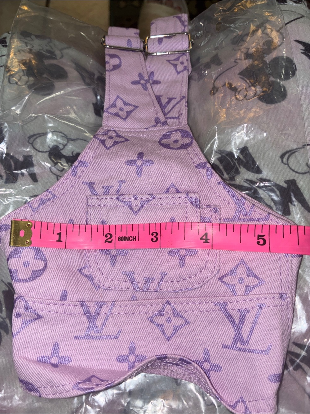 Louis V style Lavender Monogram Mini pet clothes
Small see pic for measurements